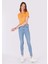 759 Lara Skinny Fit Orta Bel Dar Paça Kadın Mavi Jean Pantolon 1