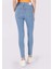 759 Lara Skinny Fit Orta Bel Dar Paça Kadın Mavi Jean Pantolon 2