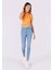 759 Lara Skinny Fit Orta Bel Dar Paça Kadın Mavi Jean Pantolon 3