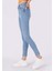 759 Lara Skinny Fit Orta Bel Dar Paça Kadın Mavi Jean Pantolon 4