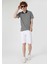 Regular Fit Polo Yaka Çizgili Erkek Lacivert Kısa Kol Tişört 3