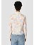 Regular Fit Shirt Neck Baskılı Kadın Çok Renkli Uzun Kol Gömlek 2