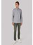 Regular Fit Shirt Neck Düz Erkek Yeşil Uzun Kol Gömlek 3
