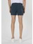 Slim Fit Düz Erkek Mavi Deniz Şortu 2
