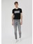 035 Ryan Skinny Fit Yüksel Bel Dar Paça Erkek Gri Jean Pantolon 1