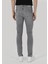 035 Ryan Skinny Fit Yüksel Bel Dar Paça Erkek Gri Jean Pantolon 2