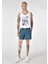 Slim Fit Baskılı Erkek Lacivert Deniz Şortu 1