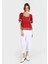 Slim Fit Kare Yaka Çiçekli Kadın Kahverengi Kısa Kol Gömlek 3