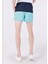 Slim Fit Düz Erkek Yeşil Deniz Şortu 2