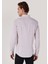 Slim Fit Shirt Neck Düz Erkek Bej Uzun Kol Gömlek 2