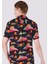 Regular Fit Shirt Neck Baskılı Erkek Çok Renkli Kısa Kol Gömlek 2