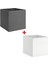 2 Adet Çok Amaçlı Düzenleyici Kutu 33 x 38 x 33 Ikea 2'li Set Saklama Kutusu Gri-Beyaz Polyester 1