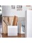 2 Adet Çok Amaçlı Düzenleyici Kutu 33 x 38 x 33 Ikea 2'li Set Saklama Kutusu Gri-Beyaz Polyester 4