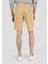 Chino Fit Orta Bel Camel Erkek Şort 2