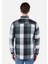 Regular Fit Shirt Neck Kareli Erkek Yeşil Uzun Kol Gömlek 2