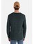 Slim Fit Yuvarlak Yaka Düz Erkek Yeşil Kazak 2