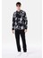 Regular Fit Baskılı Siyah Erkek Sweatshirt 3