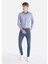035 Ryan Skinny Fit Yüksel Bel Dar Paça Erkek Koyu Mavi Jean Pantolon 1