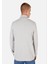 Regular Fit Turtle Neck Jakarlı Erkek Gri Kazak 2