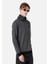 Regular Fit Turtle Neck Düz Erkek Siyah Uzun Kol Tişört 1