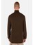 Regular Fit Turtle Neck Jakarlı Erkek Kahverengi Kazak 2