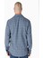Slim Fit Kareli Mavi Erkek Uzun Kol Gömlek 2