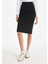 Slim Fit Kadın Siyah Etek 4