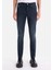 041 Danny Slim Fit Düşük Bel Dar Paça Erkek Koyu Mavi Jean Pantolon 4