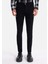 Skinny Fit Düşük Bel Dar Paça Erkek Siyah Jean Pantolon 4