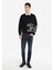 Straight Fit Orta Bel Düz Paça Erkek Lacivert Jean Pantolon 1