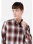 Slim Fit Turuncu Erkek Uzun Kol Gömlek 4