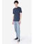 Regular Fit Yuvarlak Yaka Erkek Mavi Kısa Kol Tişört Cl1066740 3