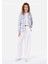 Regular Fit Shirt Neck Kadın Mavi Uzun Kol Gömlek Cl1068243 3