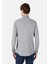 Slim Fit Shirt Neck Baskılı Erkek Gri Uzun Kol Gömlek Cl1068168 2