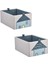 2 Parça Çocuk Odası Düzenleyici Kutu Seti 26 x 37 x 17 cm Ikea 2'li Set Düzenleme Saklama Kutusu 1