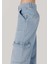 990 Angela Cargo Fit Orta Bel Daralan Paça Kadın Mavi Jean Pantolon 5
