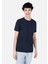Regular Fit Yuvarlak Yaka Erkek Lacivert Kısa Kol Tişört Cl1067706 1