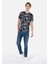 Regular Fit Yuvarlak Yaka Erkek Lacivert Kısa Kol Tişört Cl1067731 3