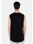 Regular Fit Yuvarlak Yaka Kolsuz Erkek Siyah Atlet Cl1067627 2
