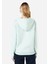 Regular Fit Basic Yeşil Kadın Sweatshirt 2
