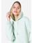 Regular Fit Basic Yeşil Kadın Sweatshirt 4