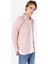 Slim Fit Shirt Neck Kareli Erkek Turuncu Uzun Kol Gömlek Cl1067571 1