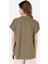 Regular Fit Shirt Neck Kadın Yeşil Kısa Kol Gömlek Cl1067882 2