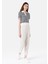 Regular Fit Orta Bel Kadın Ekru Eşofman Altı Cl1068104 3