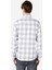 Slim Fit Shirt Neck Ekoseli Erkek Gri Uzun Kol Gömlek Cl1068259 2