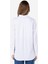 Relaxed Fit Shirt Neck Kadın Beyaz Uzun Kol Gömlek Cl1068247 2