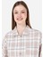 Relaxed Fit Shirt Neck Kadın Bej Roll-up Gömlek Cl1068245 4