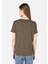 Regular Fit Yuvarlak Yaka Kadın Yeşil Kısa Kol Tişört Cl1068566 2