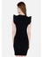 Slim Fit Kadın Siyah Kısa Kol Elbise Cl1069048 2