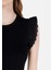 Slim Fit Kadın Siyah Kısa Kol Elbise Cl1069048 5